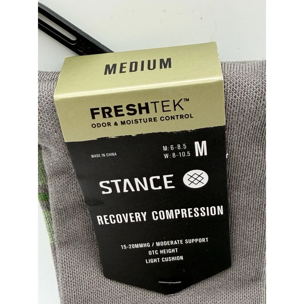 Stance Kaden Compression OTC Socks Grey Mens Medium A745D25KAD